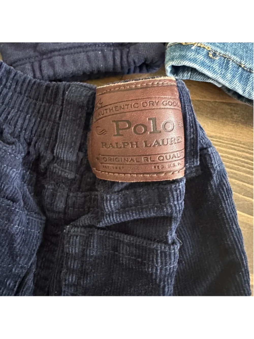 Ralph Lauren Baby Pants Bundle 3M Jeans Corduroy Joggers 3 Piece Lot